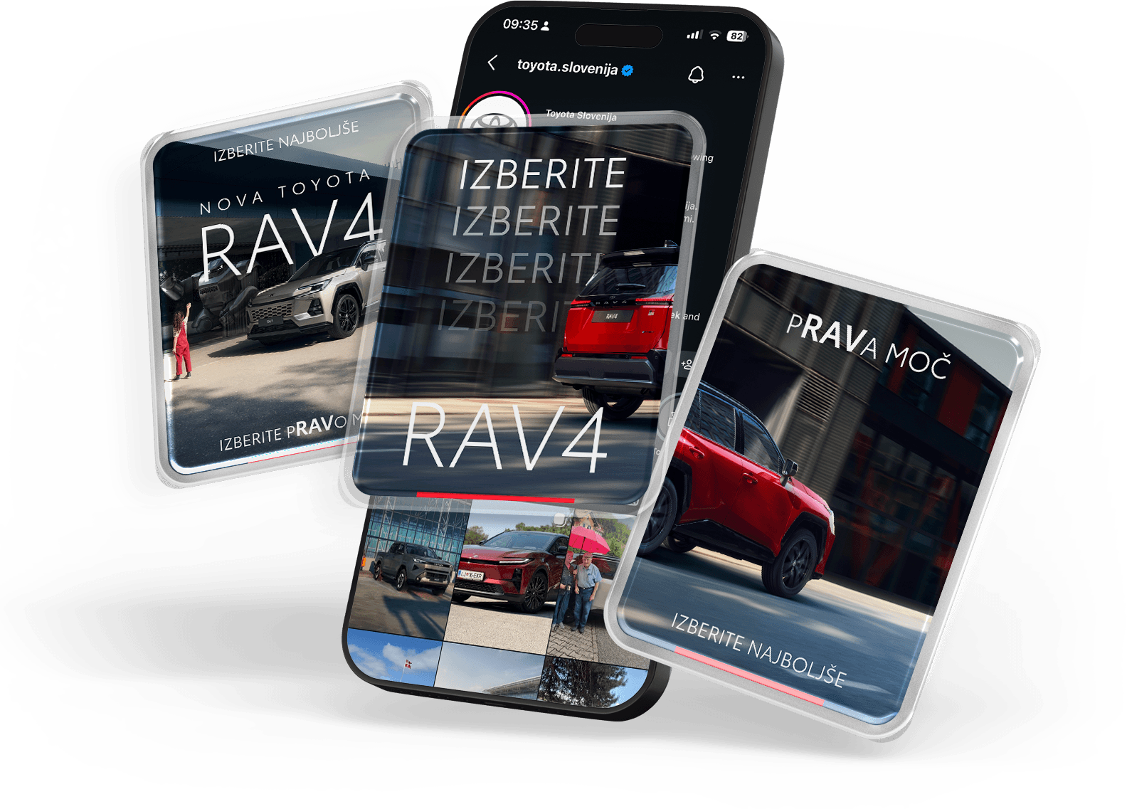 Toyota RAV4 foreground mockup