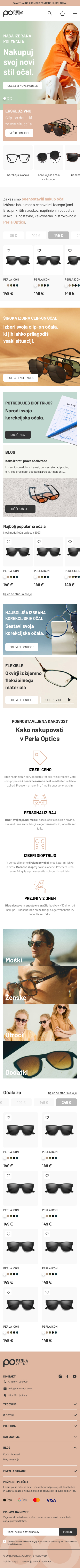 Perla Optika Mobile shopping