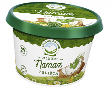 Zelene Doline dairy product front pack